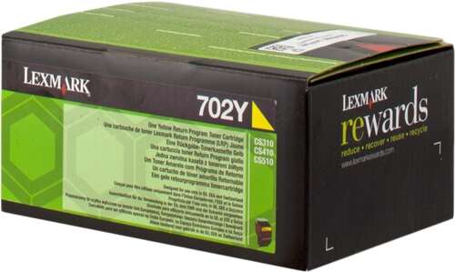 Toner amarelo original Lexmark CS310/CS410/CS510 - 70C20Y0/70C20YE/702Y