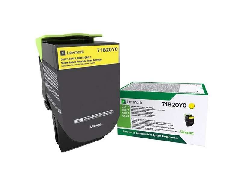 Lexmark CS317/CS417/CS517/CX317/CX417/CX517 Toner amarelo original - 71B20Y0/71B0040