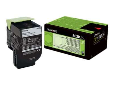 Toner original preto Lexmark CX310/CX410/CX510 - 80C20K0/80C20KE/802K