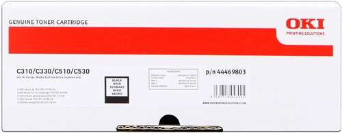 Toner original preto OKI C310/C510/MC351/MC361 - 44469803