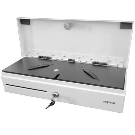 Gaveta de dinheiro Approx appCASH02FLIPTOPWH/Manual e Automática/Branca