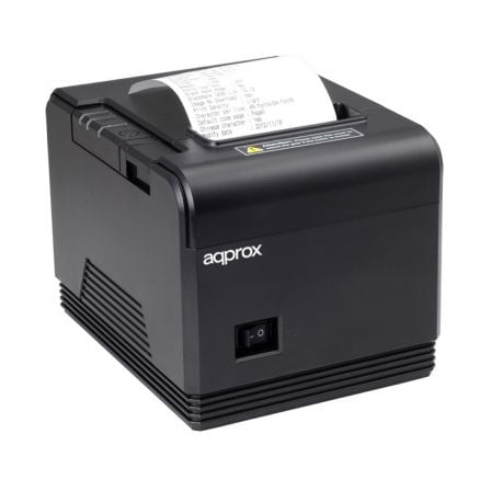 Impressora de bilhetes Approx appPOS80AM3/ Térmica/ Largura do papel 80 mm/ USB-RS232-Ethernet/ Preta