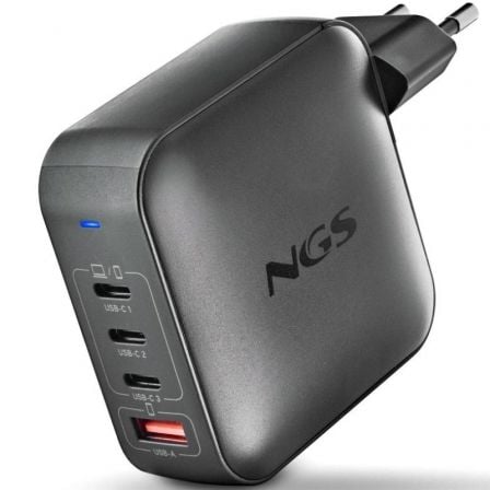 Carregador para laptop GaN NGS BUD 165 W/ 165 W/ Automático/ Voltagem 5-21 V