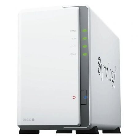 Synology Diskstation DS223J NAS/ 2 baias 3,5"- 2,5"/ 1 GB DDR4/ Formato Torre