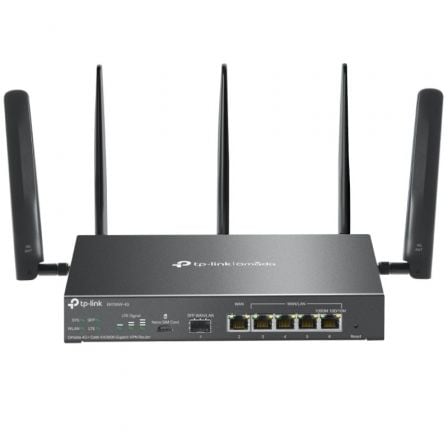 Router VPN 4G TP-Link Omada ER706W-4G/ WiFi 6/ 3000 Mbps/ 2,4 GHz 5 GHz/ 5 antenas/ WiFi 802.1Q