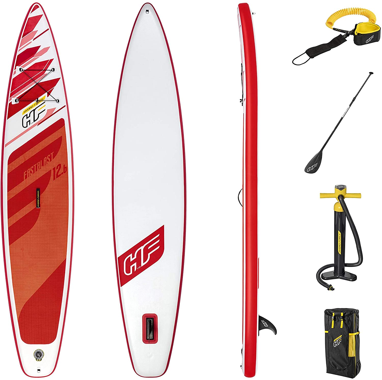 Prancha de Stand-Up Paddle insuflável Bestway Fastblash Tech Set 3 (com remo, bomba e bolsa)