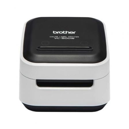 Impressora de etiquetas coloridas Brother VC-500W/ Zero tinta/ Largura da etiqueta 50 mm/ USB-WiFi/ Preto e branco